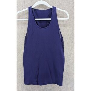Fabletics Womens Seamless Mesh Racerback Athletic Tank Top Purple Size Small